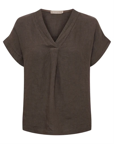 Marta du Chateau - MDCBellissima Bluse - Mocca